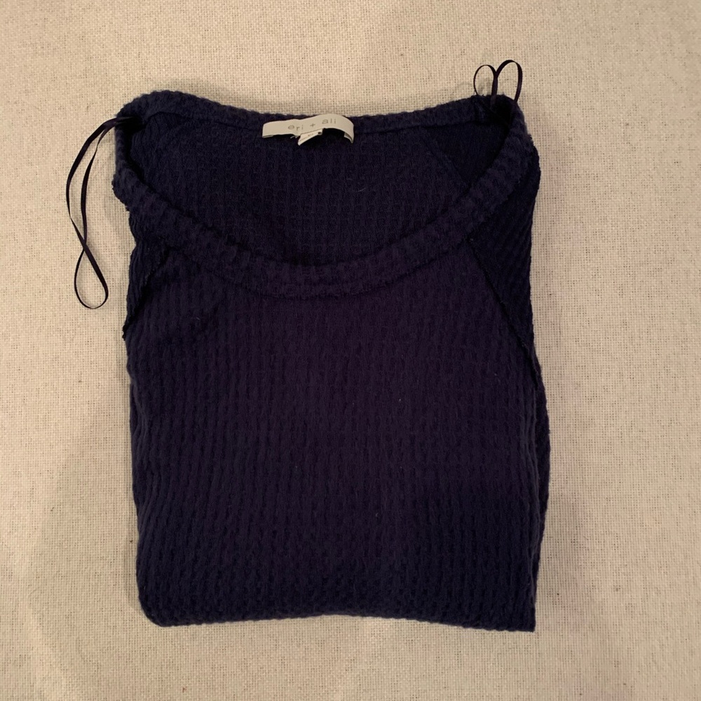 ANTHROPOLOGY waffle extremely cozy shirt